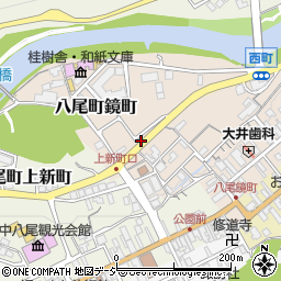 富山県富山市八尾町鏡町859-5周辺の地図