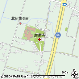廣琳寺周辺の地図