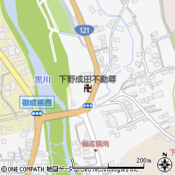 下野成田不動尊周辺の地図