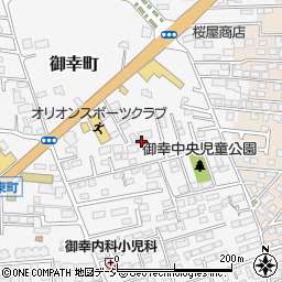 栃木県宇都宮市御幸町周辺の地図