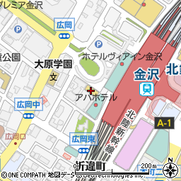 北陸鉄道株式会社　販売センター駅前周辺の地図