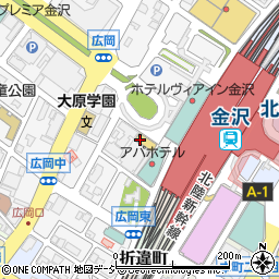 ＡＢホテル金沢周辺の地図