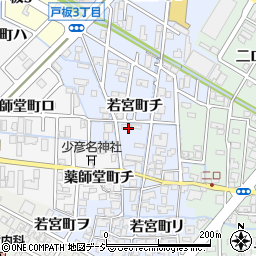 石川県金沢市若宮町周辺の地図