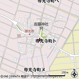 石川県金沢市専光寺町ト166周辺の地図