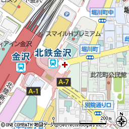 駅前東周辺の地図