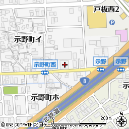 石川県金沢市示野町ニ95周辺の地図