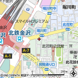 ボーテデラボ株式会社　金沢支店周辺の地図