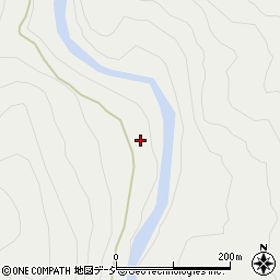 黒部峡谷周辺の地図