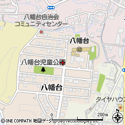 栃木県宇都宮市八幡台周辺の地図
