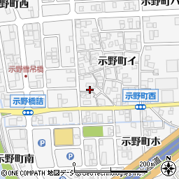 石川県金沢市示野町イ68-1周辺の地図