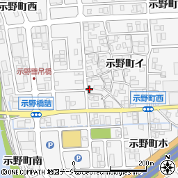 石川県金沢市示野町イ82周辺の地図