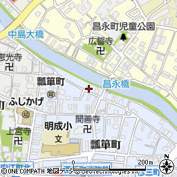 石川県金沢市瓢箪町10-7周辺の地図