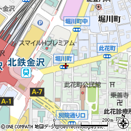 大衆酒場 酔いどれ 金沢駅前店周辺の地図