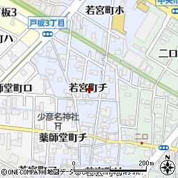 石川県金沢市若宮町チ周辺の地図