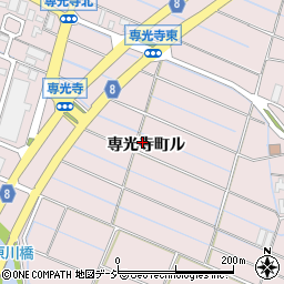 石川県金沢市専光寺町ル周辺の地図