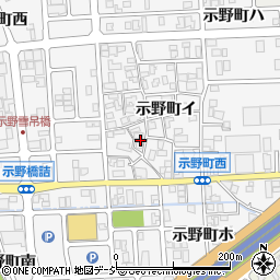 石川県金沢市示野町イ61周辺の地図