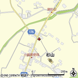 栃木県芳賀郡市貝町杉山668周辺の地図