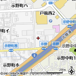 石川県金沢市示野町ニ76周辺の地図
