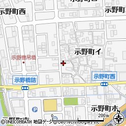 石川県金沢市示野町イ80周辺の地図