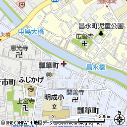 石川県金沢市瓢箪町10-12周辺の地図