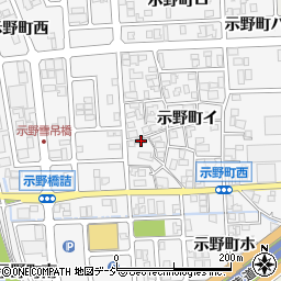 石川県金沢市示野町イ69周辺の地図