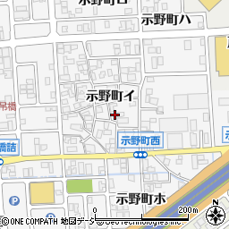 石川県金沢市示野町イ24周辺の地図