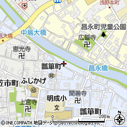 石川県金沢市瓢箪町10-13周辺の地図