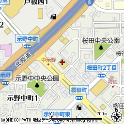 クスリのアオキ桜田店周辺の地図
