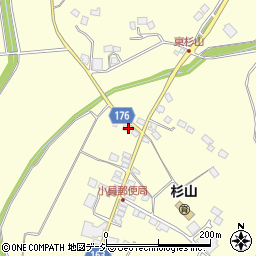 栃木県芳賀郡市貝町杉山648周辺の地図