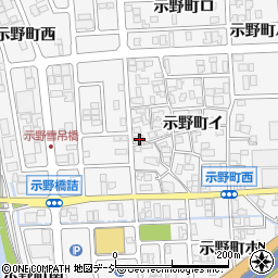 石川県金沢市示野町イ79周辺の地図