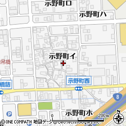 石川県金沢市示野町イ23周辺の地図