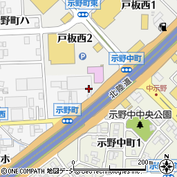 石川県金沢市示野町ニ358周辺の地図