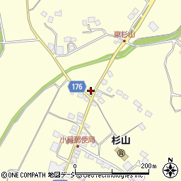 栃木県芳賀郡市貝町杉山669周辺の地図