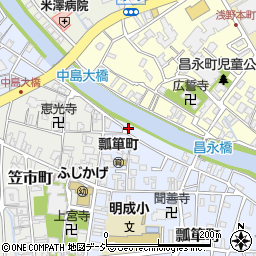 石川県金沢市瓢箪町10-16周辺の地図