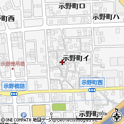 石川県金沢市示野町イ58周辺の地図