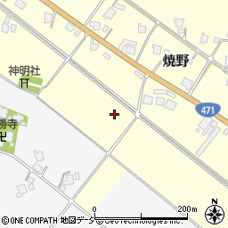 富山県南砺市焼野周辺の地図
