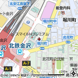 肉バル ABURI 金沢駅前店周辺の地図