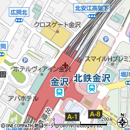 菜香樓 金沢百番街店周辺の地図
