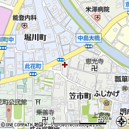 タイムズ金沢駅東口駐車場周辺の地図