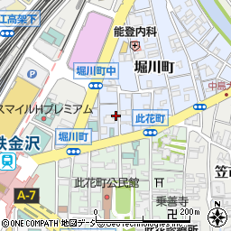 石川県金沢市堀川町5-22周辺の地図