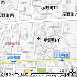 石川県金沢市示野町イ72周辺の地図