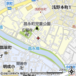 金沢市消防局　金沢市第二消防団浅野町分団周辺の地図