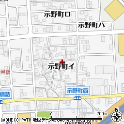 石川県金沢市示野町イ38周辺の地図