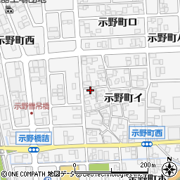石川県金沢市示野町イ74周辺の地図