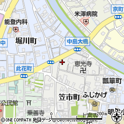 にしかわ毛糸店周辺の地図