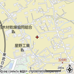 栃木県鹿沼市玉田町628周辺の地図