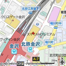 ゆうちょ銀行金沢フォーラス内出張所 ＡＴＭ周辺の地図