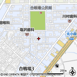 長野県長野市合戦場周辺の地図