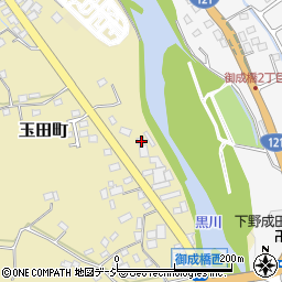 栃木県鹿沼市玉田町105周辺の地図