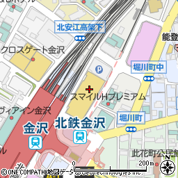 サブリナ ビアガーデン 金沢フォーラス店周辺の地図